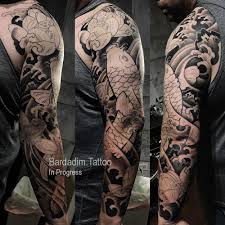 Traditional japanese sleeve tattoo ideas could… Koi Fish Japanese Tattoo In Progress Japanese Sleeve Tattoos Sleeve Tattoos Tattoos