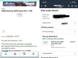 Amazon's website does not update delivery based on inventory and some type of projected date. Sony Playstation 5 S Amazon Listing Reveals Price Gsmarena Com News
