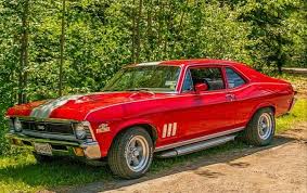 nova with side pipes and torque thrusts chevy muscle cars old muscle cars chevy nova nova with side pipes and torque thrusts