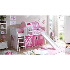 Pharao24 kinder hochbett mit schreibtisch akazie weiss amazon de. Hochbett Mit Rutsche Rutschbett Ekki Country Kiefer Weiss Motiv Ticaa Mytoys