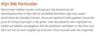 Aso analyse ing app for iphone and ipad. Ing Klanten Hebben Te Maken Met Storing Bij Betaalopdrachten It Pro Nieuws Tweakers
