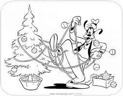 Coloring Page Of Goofy Decorating A Christmas Tree Goofy Christmas Coloringpages Christmastree Disney Christmas Tree Dibujos Navidad