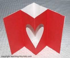 You can score the card with your craft knife (just don't press too hard). Toddler Activities Make A Pop Up Heart Card For Valentines Day Diy Valentines Cards Pop Up Valentine Cards Valentines Cards