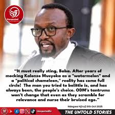 Popular city lawyer, Ndegwa Njiru, tells ODM leaders to nurse their bruised  egos elsewhere for Kalonzo Musyoka has outlasted ODM's noise and now he  Kenya's favourite leader.