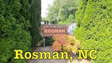 I'm visiting every town in NC - Rosman, North Carolina - YouTube