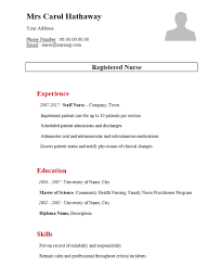 Nurse Cv Template