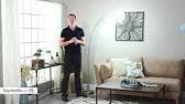A huge arc lamp, for instance, is likely to dwarf a compact room. Adesso Maui Arc Lamp Antique Bronze Youtube