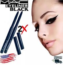 Lot of 2 MAC Black Eyeliner Retractable Waterproof Pencil w/Vitamin A&E!