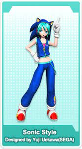 Sonic Style Hatsune Miku Miku Hatsune Miku Project Diva