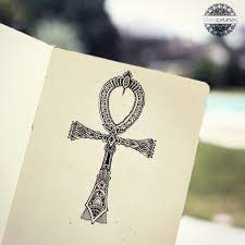 Popular egyptian tattoo symbols (and what they mean) most tattoos during the times of the ancients were simple and geometric in design using diamond shapes and dotted lines. Ankh Cross Egyptian Symbol Tattoo Idea By Silence Lines Tattooideassymbols Ankh Tattoo Egyptian Symbol Tattoo Line Art Tattoos