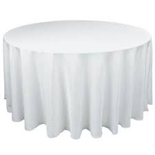 84 Round White Table Cover White Table Cover White Table Cloth Round Table Covers