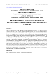 Oleh karena itu, the harvest berkomitmen untuk memproduksi dan memasarkan produk halal dan aman dikonsumsi oleh konsumen secara konsisten. Pdf The Effect Of Halal Requirement Practices On Organization Performance Among Food Manufactures In Malaysia