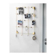 Myrheden Brass Colour Memo Board With Clips Ikea In 2020 Ikea Memo Board Brass Color