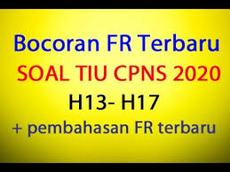 By icpns posted on november. Bocoran Soal Tiu Cpns 2020 Terbaru Dan Pembahasan Prediksi Fr H13 17 Youtube
