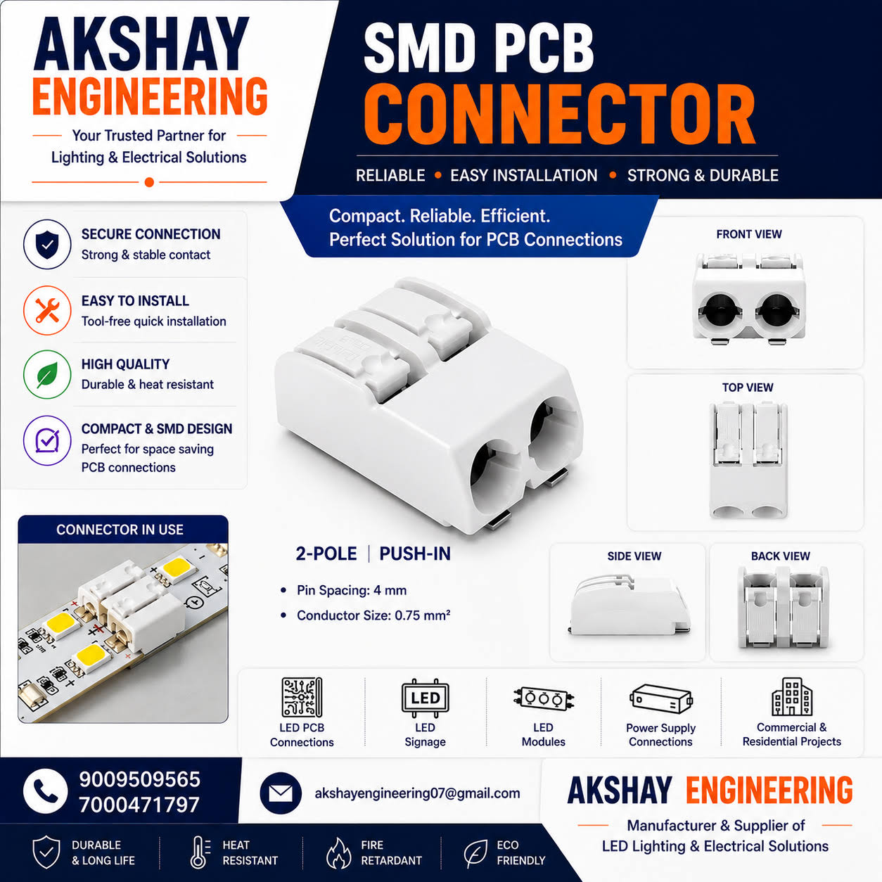 SMD PCB Connector | Push-In PCB Connector product image