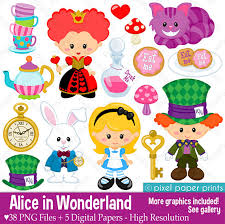 Alice In Wonderland Part 1 Alice Clipart Clip Art And Etsy Art And Craft Videos Alice In Wonderland Alice
