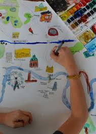 Draw A Map Of Your City Map Crafts Map Activities Maps For Kids