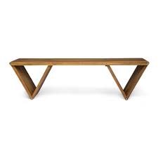 Noble House Metropol Teak Brown Wood Outdoor Bench In 2020 Simple Benches Noble House Outdoor Bench