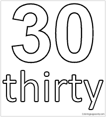 I shall be showing you all what i colored for the month of febuary. Number Thirty Coloring Pages Numbers Coloring Pages Coloring Pages For Kids And Adults