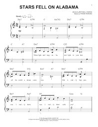 The title of the song appears to have been borrowed from the title of the 1934 book of the same name by carl carmer. Stars Fell On Alabama Piano Sheet Music By Frank Perkins Easy Piano