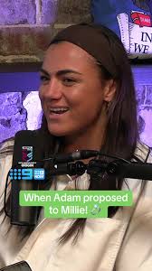 “He forgot the ring, he left it in the car” 😂 The story of Adam’s proposal  to Millie 💍 #Origin #fyp #nrlw #rugbyleague #nrl Watch Ampol Women’s State  of Origin, exclusive live and free