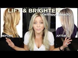 How To Lift And Brighten Your Lifeless Blond In One Step Without Bleach Video Bright Blonde Hair Brassy Hair Blonde Hair Without Bleach