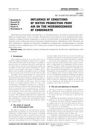 The following resources are available through our google cloud buckets: Pdf Influence Of Conditions Of Water Production From Air On The Microbiocenosis Of Condensate