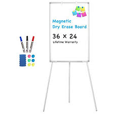Easel Whiteboard Magnetic Portable Dry Erase Easel Board 36 X 24 Tripod Whiteboard Height Adjustable Flipchart Easel Stand White Board For Office Or