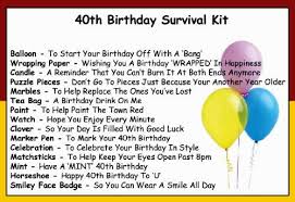 Have a great 40th birthday! Birthday Funny 40th Birthday Poems