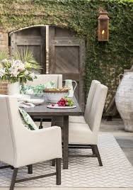 Our Riverchase Dining Table Features An Amazingly Realistic Wood Grain Tabletop White Furniture Living Room Living Room Furniture Layout Outdoor Furniture Sets