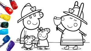 Fire coloring pages can help you teach your children about the importance of fire safety. Peppa Pig At The Fire Station The Fire Engine Peppa Pig Coloring Pages Youtube