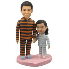 Sale Customized Bobble Heads Family Create Your Own Bobblehead Bobblehead Doll Father And Baby Bobble Head
