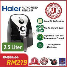 Chicken countertop air fryers are an increasingly popular kitchen gadget. Free Gift Haier 2 5l Analog Air Fryer Rapid Heatwave Technology 4 Functions Fry Roast Grill