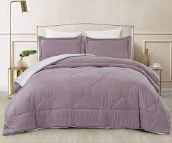 Maybe you would like to learn more about one of these? Amazon Com Suprasoft Nebulous Ultra Soft Micromink Sherpa Down Alternative Comforter Set Light Purple Queen Kitchen Dining