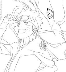 Naruto And Kurama Lineart By Uchiha Itasuke Naruto Sketch Naruto Drawings Naruto Fan Art