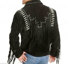 Check spelling or type a new query. Western Cowboy Black Suede Fringe Leather Jacket Jackets Maker