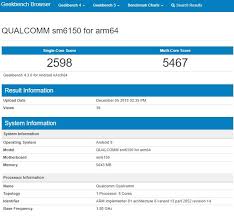 Qualcomms Upcoming Sm6150 Processor Appears On Geekbench