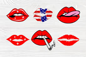These svg images were created by modifying the images of pixabay. Lips Svg Bundle Funny Face Mask Dripping Lips Cut Files 868599 Cut Files Design Bundles