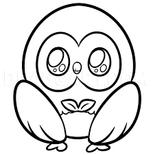 I am a professional graphics designer and have experience of more than 5 years. Draw Kawaii Rowlet Step By Step Coloring Page Trace Drawing
