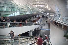 In total, the airport has 111 gates and has many shops and food and beverage locations have opened throughout the terminals in the airport. Incheon Airport Maglev Line Yongyu To Incheon International Airport Terminal 1 By Hyundai Rotem Ecobee Urban Maglev Train Railtravel Station