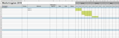 So erstellen sie in excel eine zeitachse 5. Marketingplan 2019 Vorlage Mkadvent 11 Marenkoeppen
