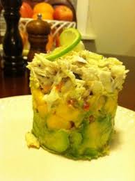 Crab Avocado Mango Stack