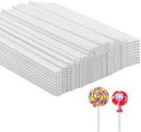 Lollipop Sticks,500 Pieces White Paper Treat Lollipop Sticks Lollipop Treat  Sticks Sucker Stick for Cake Topper,Rainbow Candy, Cake Pops Chocolate (4  ...