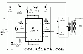 Inverter Circuit Using Cd4047 Electrical Circuit Diagram Circuit Diagram Electronic Schematics