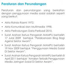 Perkembangan teknologi nirkabel berbasis data yang dalam hal ini adalah internet. Etika Penggunaan Media Sosial Oleh Penjawat Awam