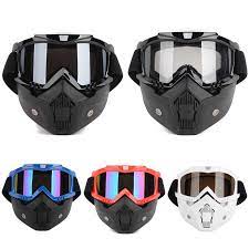 Sale New Detachable Modular Motorcycle Riding Helmet Goggles Shield Nose Face Mask For Moto Riding Glasses Caschi Casco Moto Moto