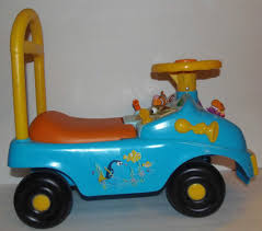 Disney Finding Nemo Rare Ride On Car Toy Musical Features Back Rest Storage Disney Finding Nemo Toy Car Finding Nemo