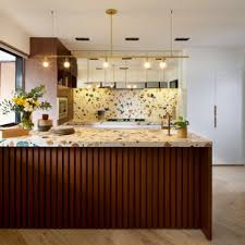 True terrazzo can be cut with a hand diamond blade grinder or table top grinder/ cutter with water. 75 Beautiful Mid Century Modern Kitchen With Terrazzo Countertops Pictures Ideas June 2021 Houzz