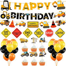 Whether you're having a mardi gras party or chinese new year, our party supplies have you covered. Construction Birthday Party Supplies Dump Truck Party Decorations Kits Cars Trucks Birthday Sign With Garland For Kids Birthday Party Construction Theme Party Walmart Canada