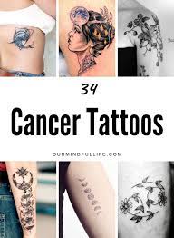 300 Dreamy Zodiac Tattoos For Each Sign Our Mindful Life Cancer Tattoos Cancer Zodiac Tattoo Cancer Sign Tattoos